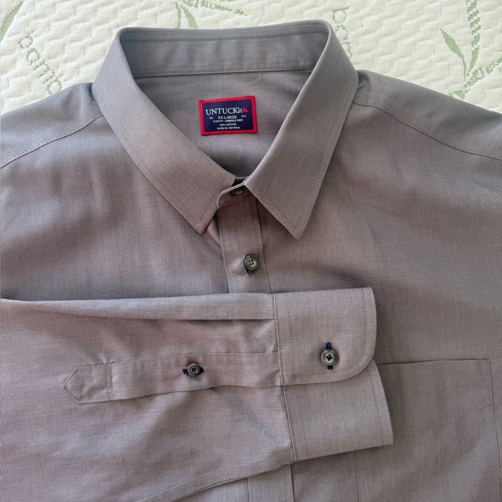 UNTUCKit Dark Grey Long Sleeve Shirt